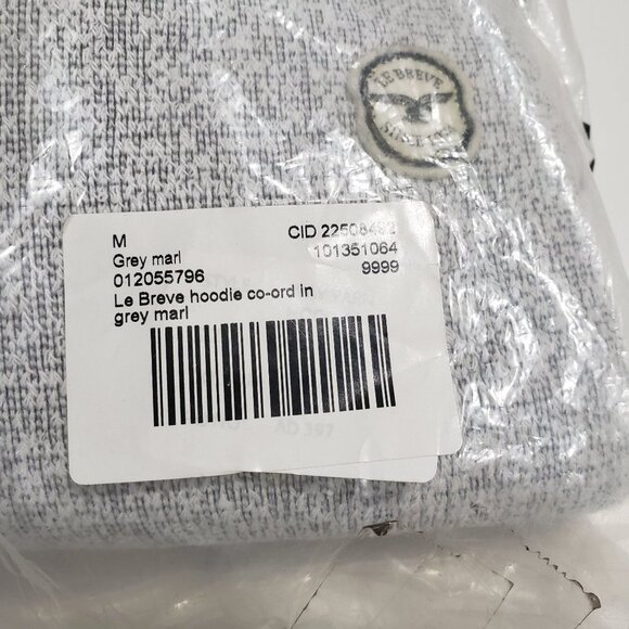 NWT‎ Le Breve hoodie co-ord in grey marl Size Medium - Picture 6 of 8